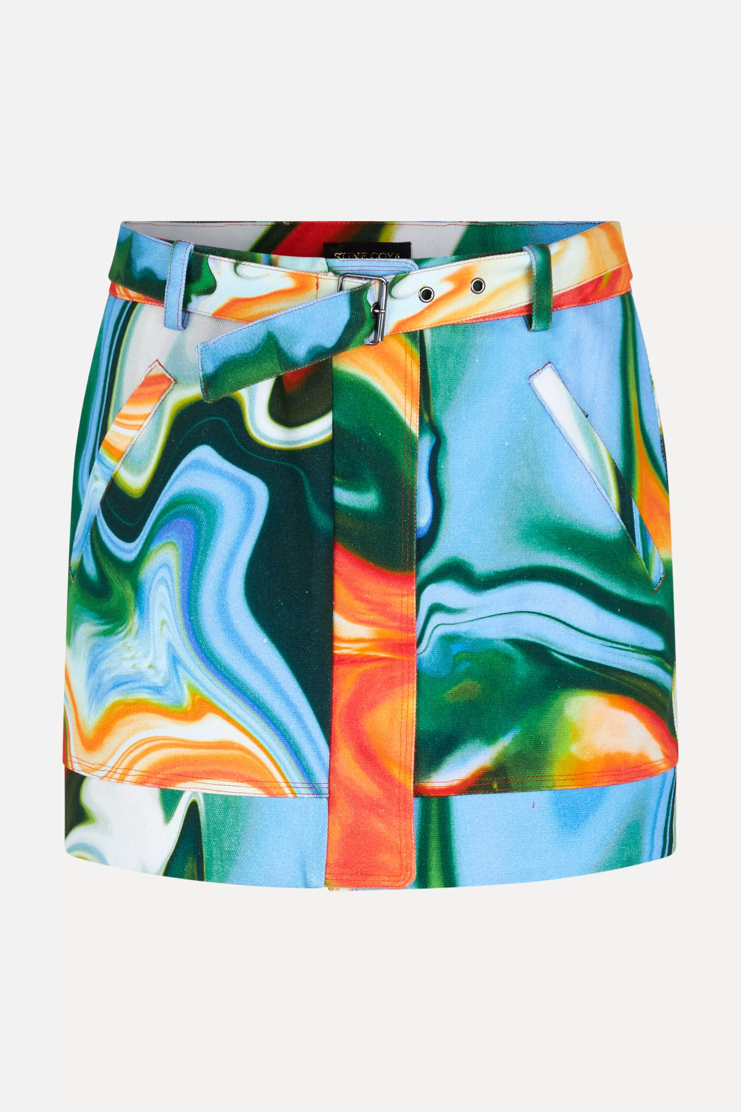 Skirts & Shorts-STINE GOYA Casey Skirt - Distorted Liquid DistortedLiquid