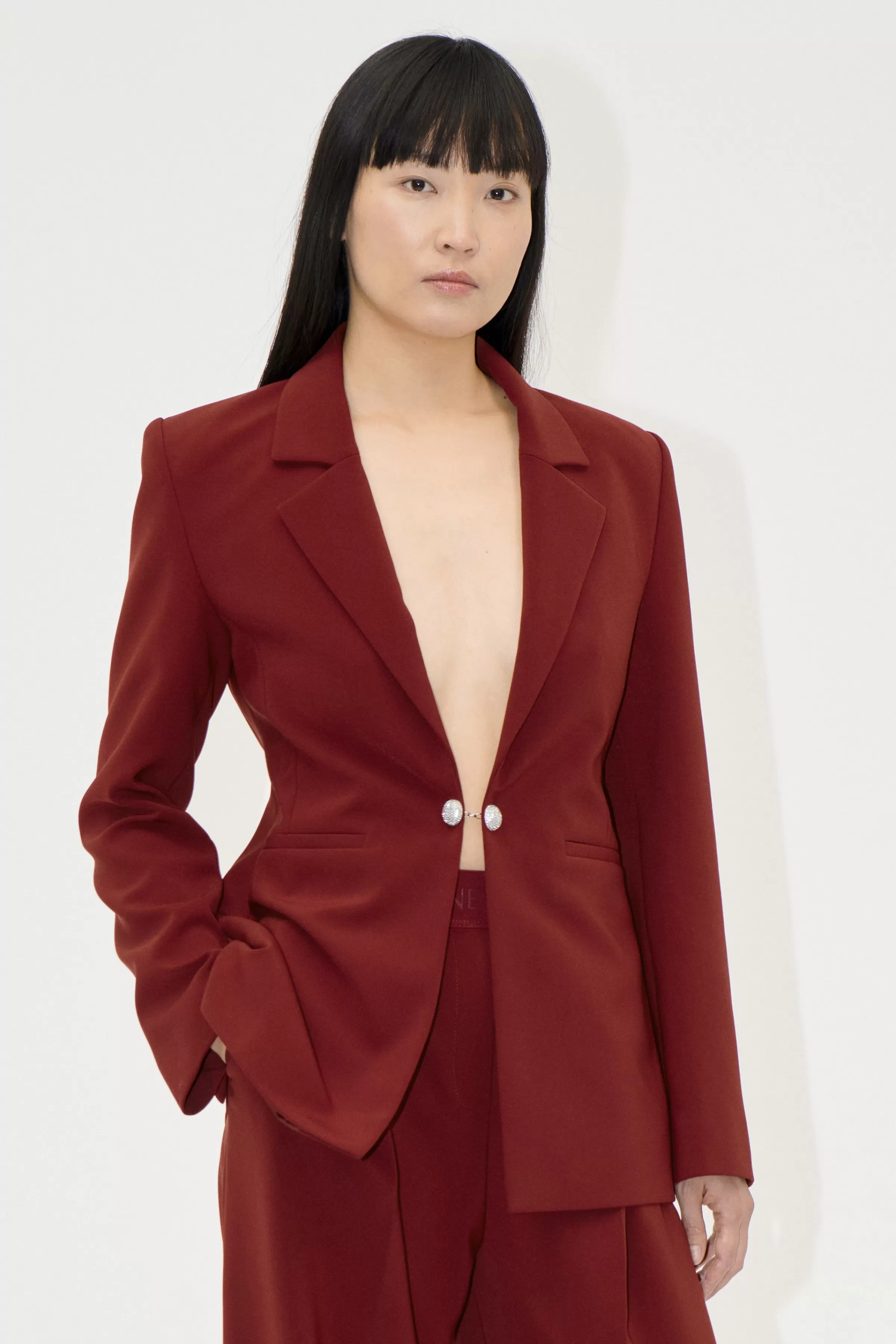 Tailoring-STINE GOYA Classic Fit Blazer - Bordeaux