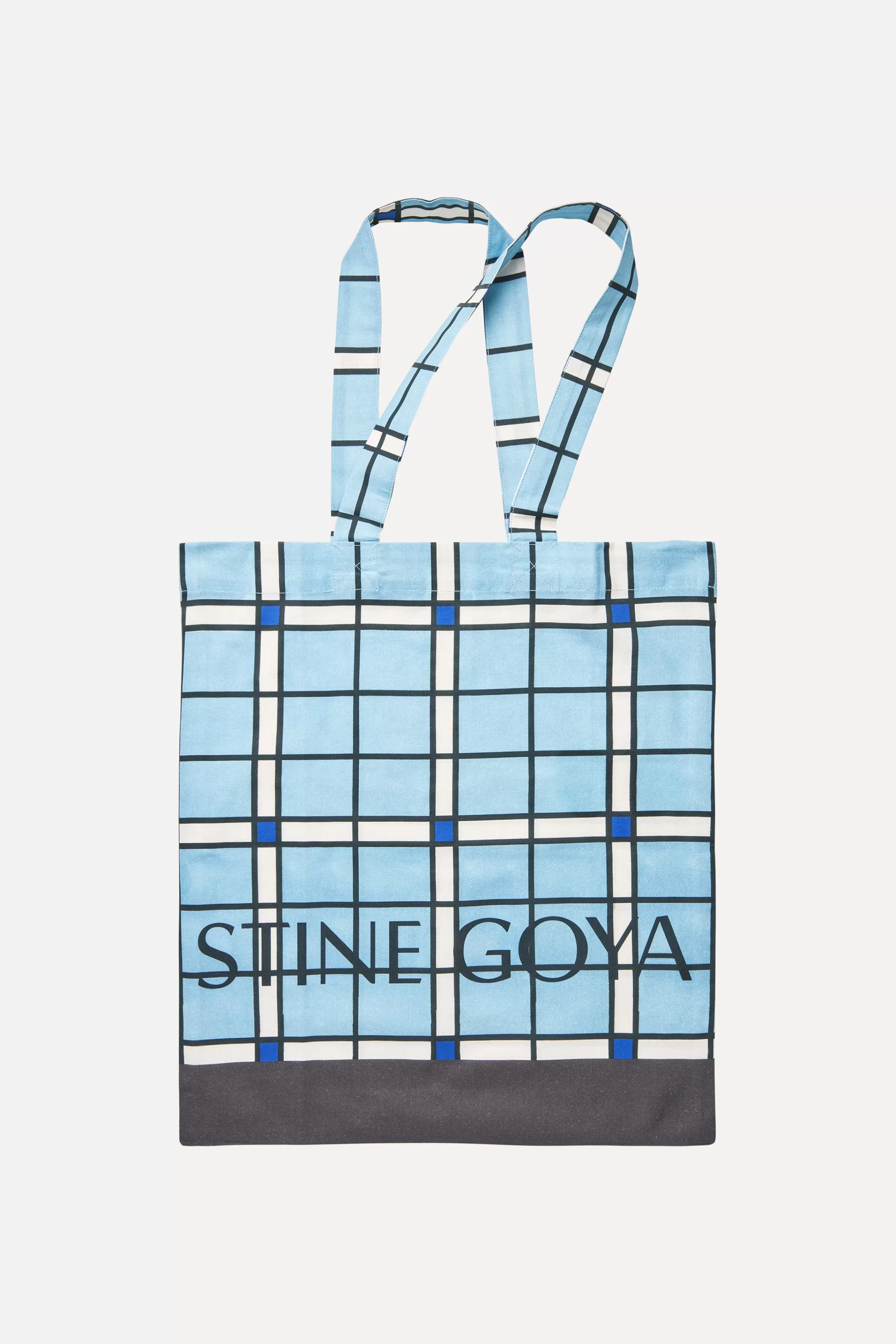 Bags-STINE GOYA Cotton Tote - Window Check WindowCheck