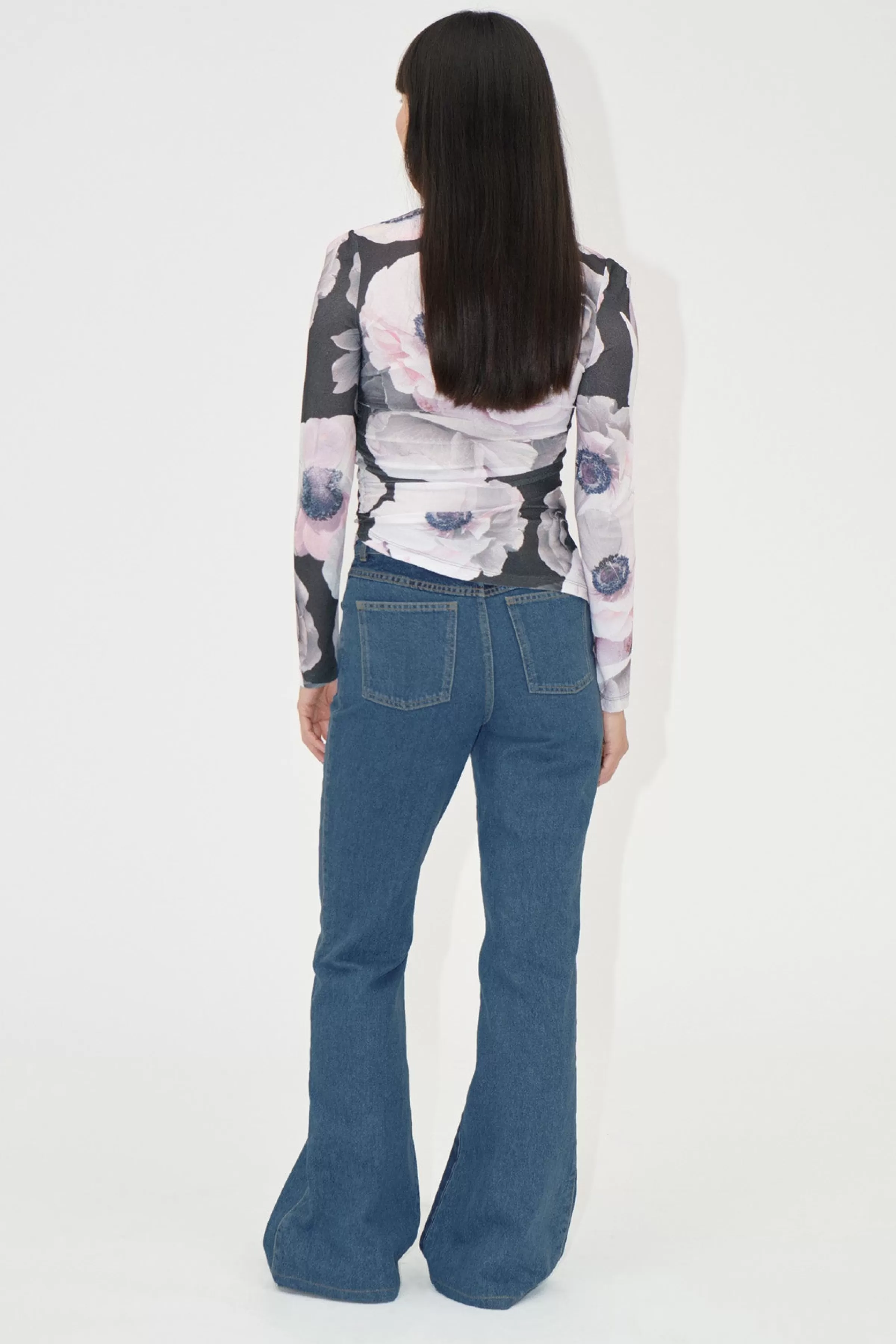 Denim | Pants-STINE GOYA Denim Flared Pants - Two Tone Denim TwoToneDenim