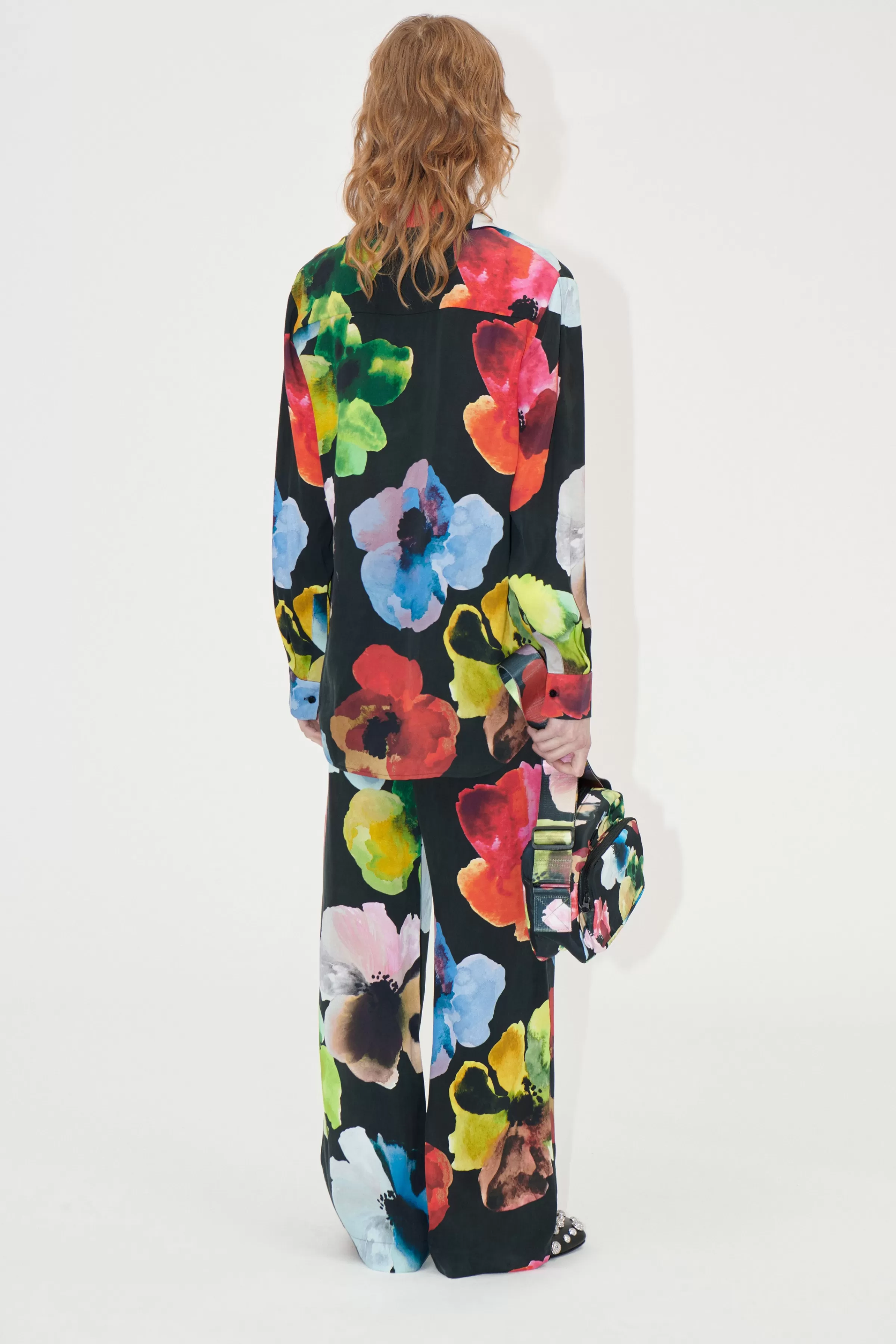 Pants-STINE GOYA Elasticated Long Pants - Watercolor Bloom WatercolorBloom