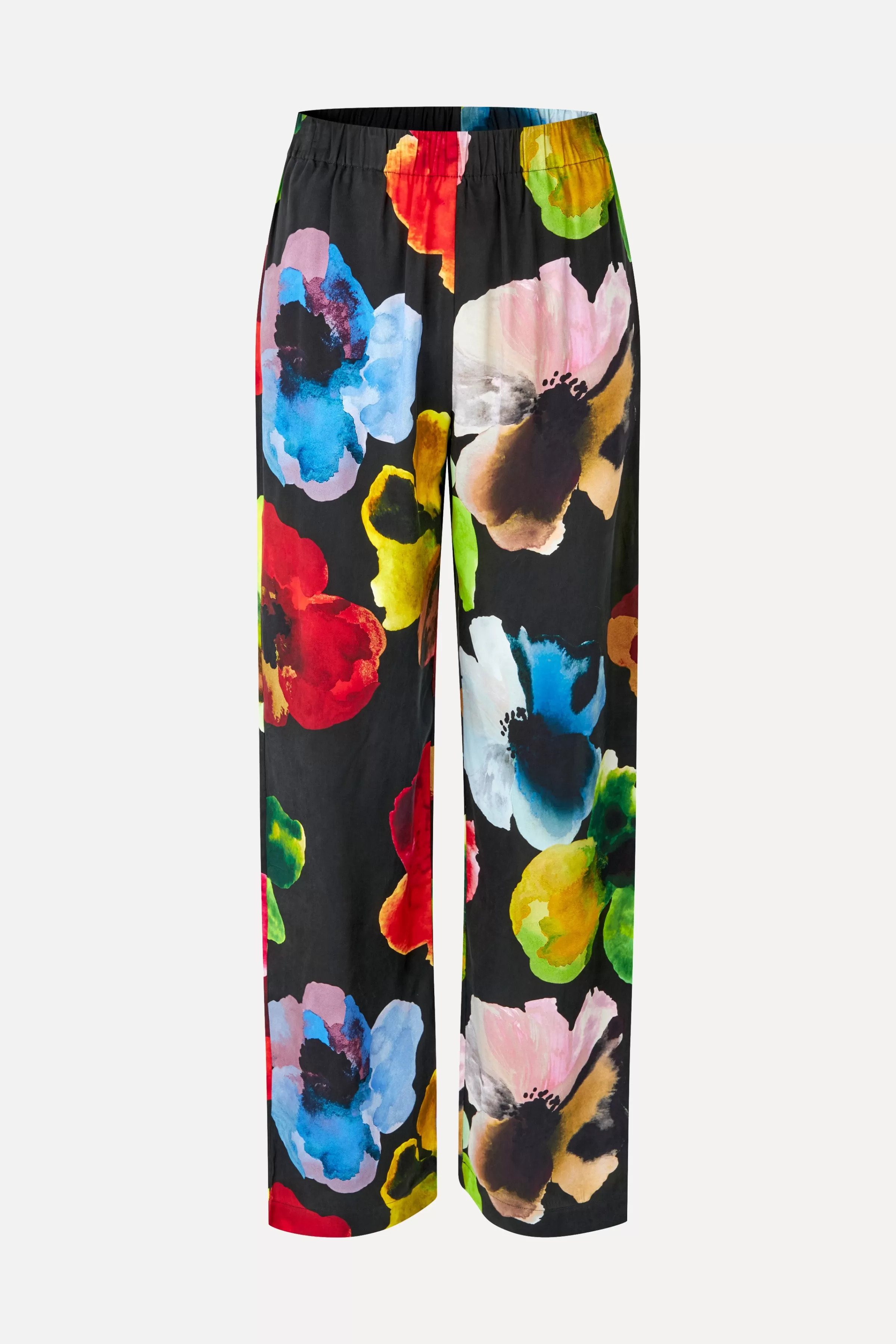 Pants-STINE GOYA Elasticated Long Pants - Watercolor Bloom WatercolorBloom