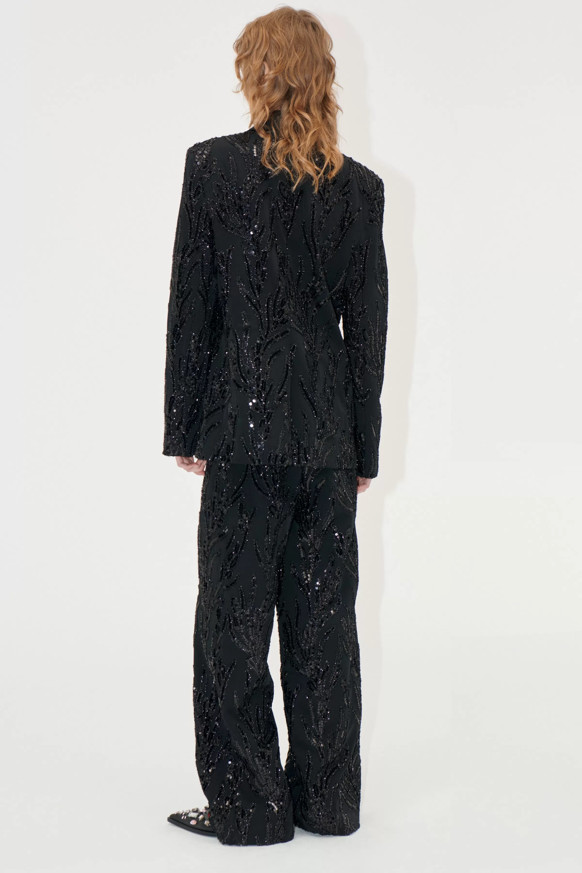 Pants | Tailoring-STINE GOYA No Waistband Long Pants - Abstract Embellishment AbstractEmbellishment