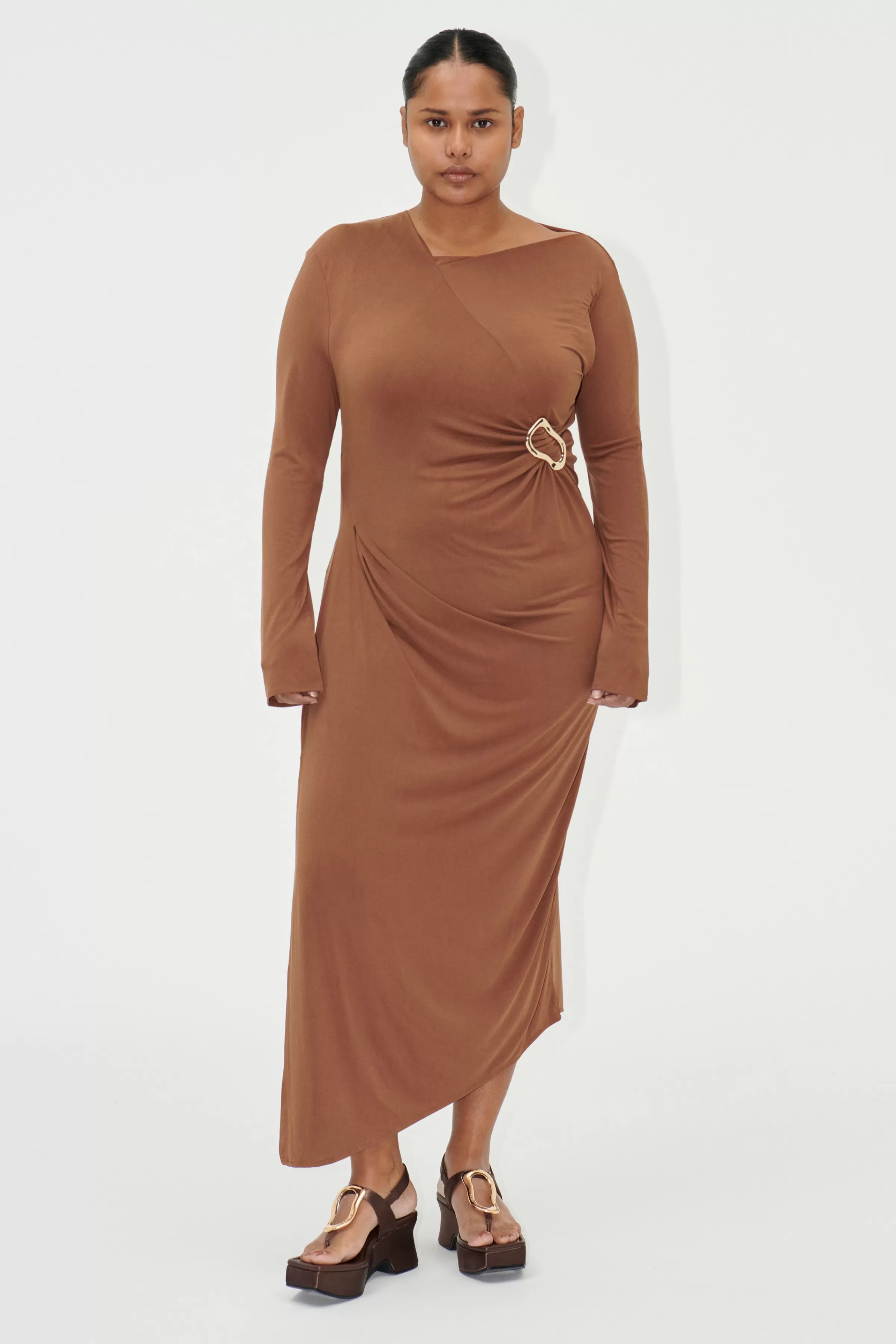 Dresses-STINE GOYA SGAlya Dress - Brown