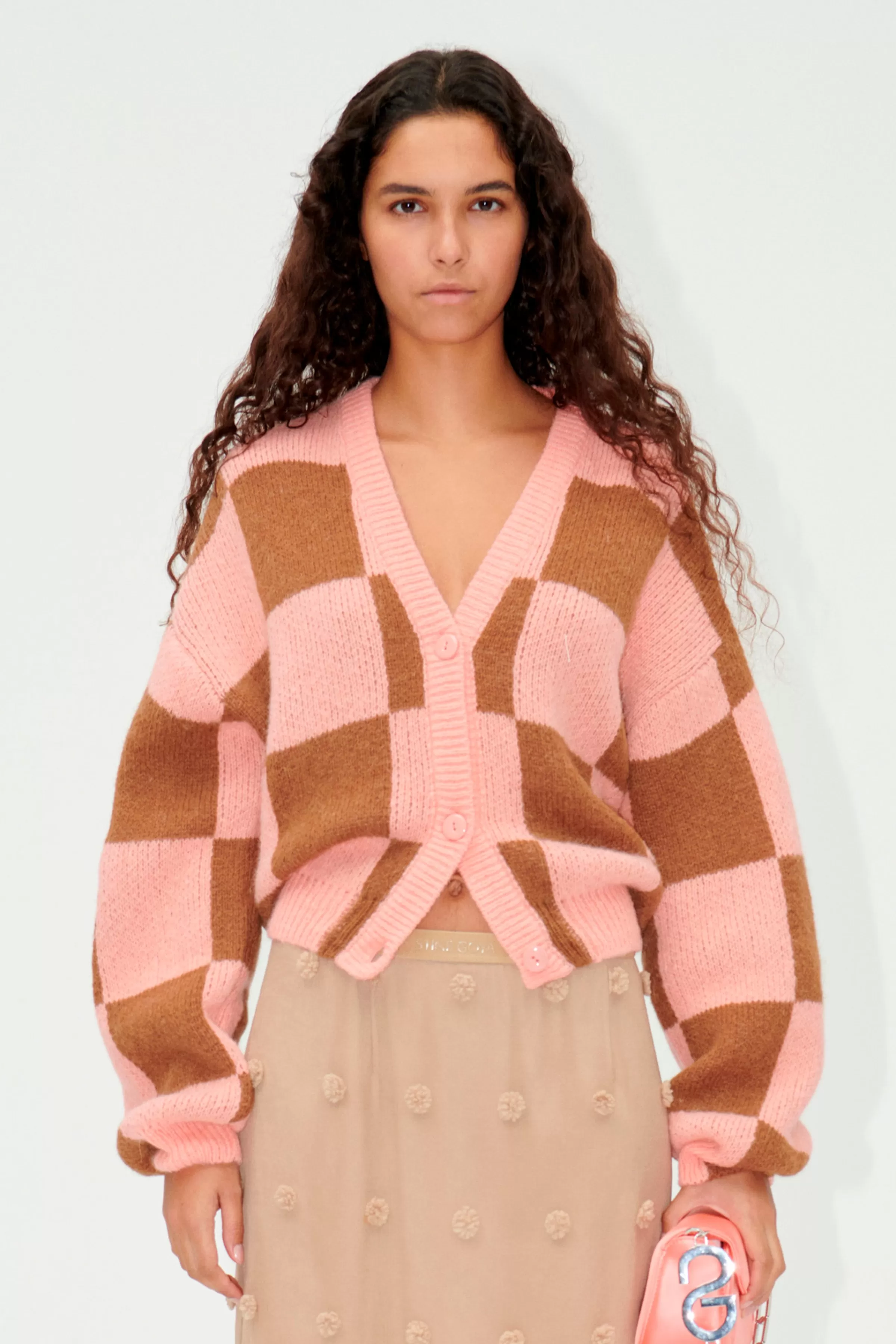 Knitwear-STINE GOYA SGAmara Cardigan - Rosewood