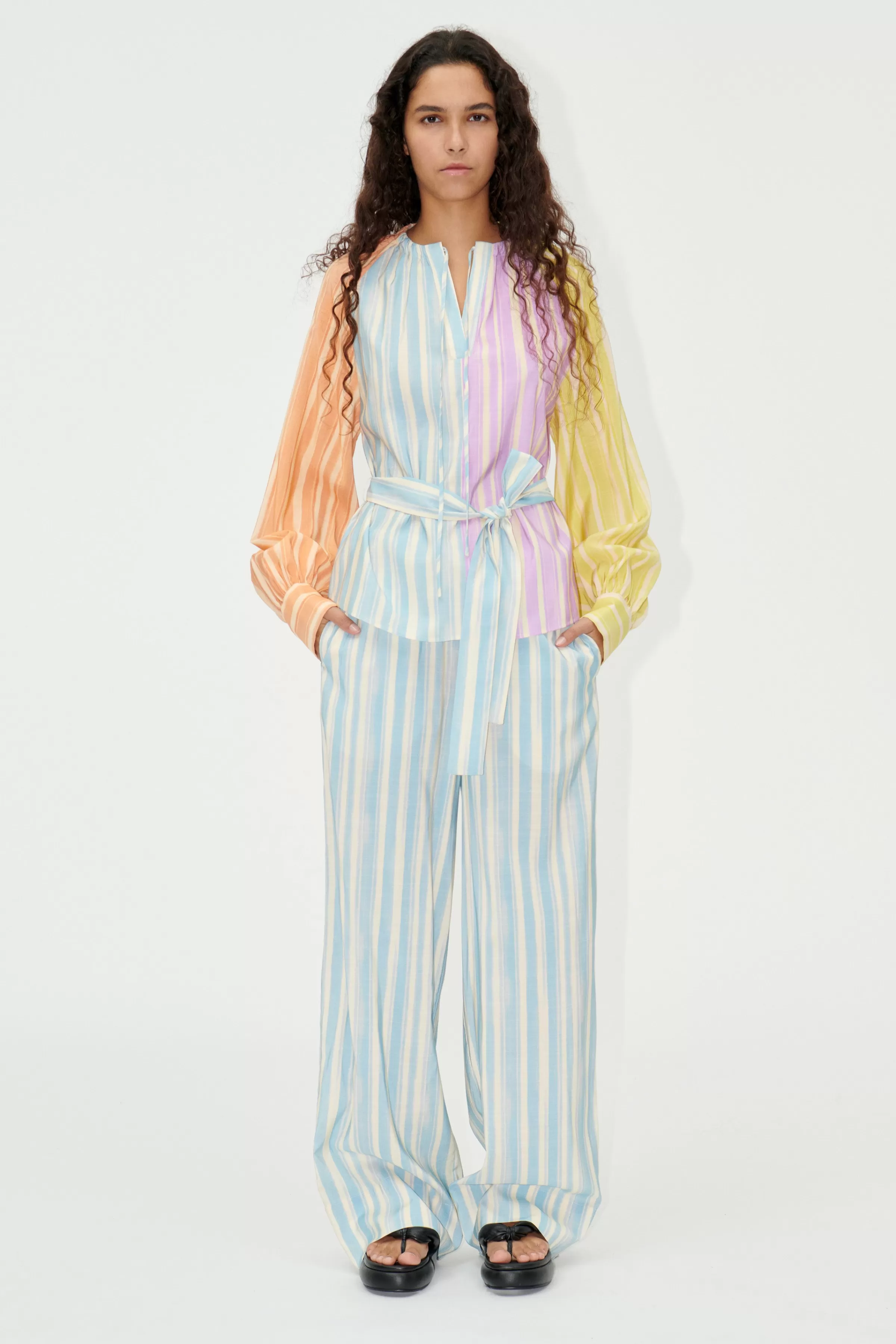 Pants-STINE GOYA SGEmi Pants - Summer Stripes SummerStripes