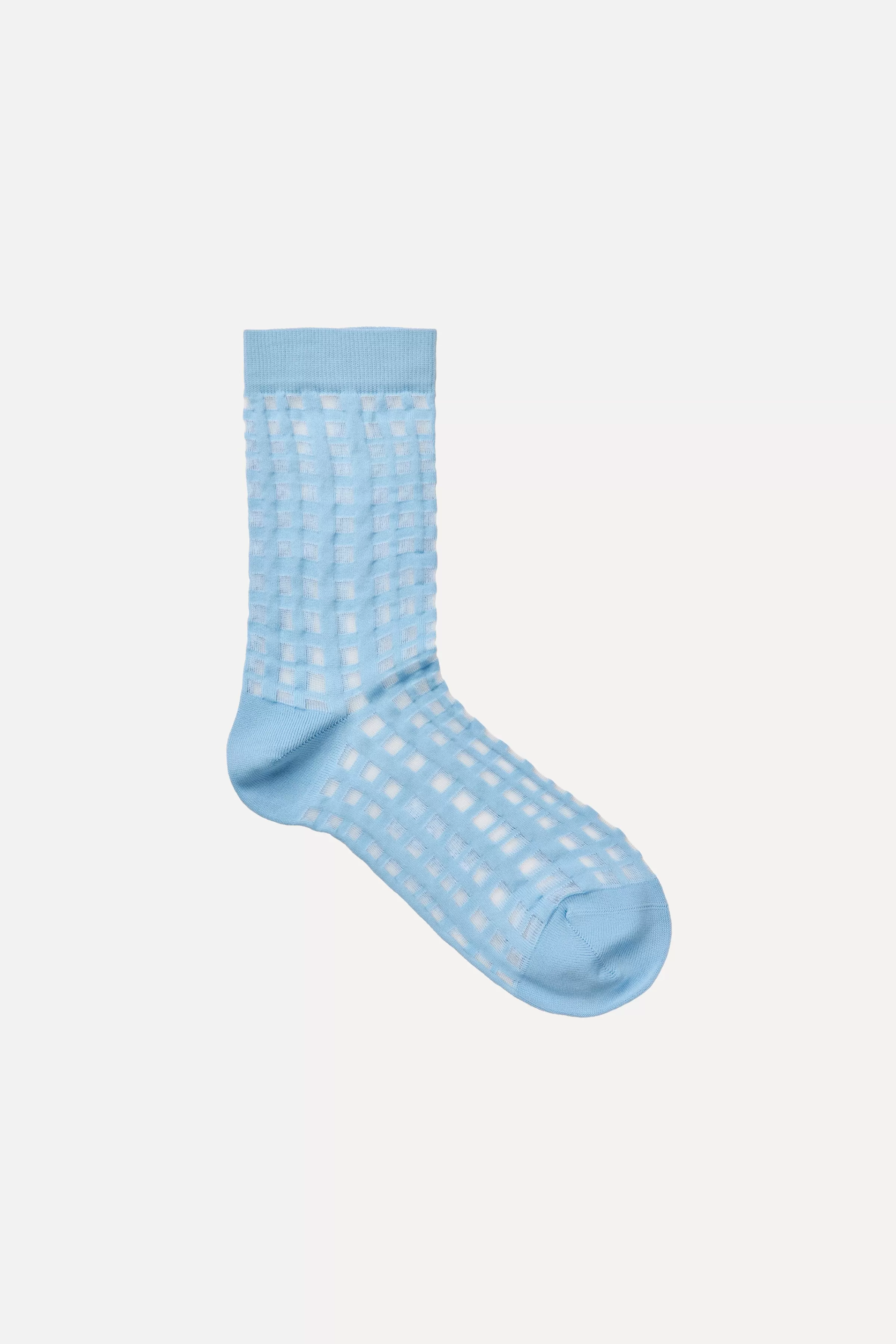 Socks & Tights-STINE GOYA SGIggy Socks - Blue Check BlueCheck