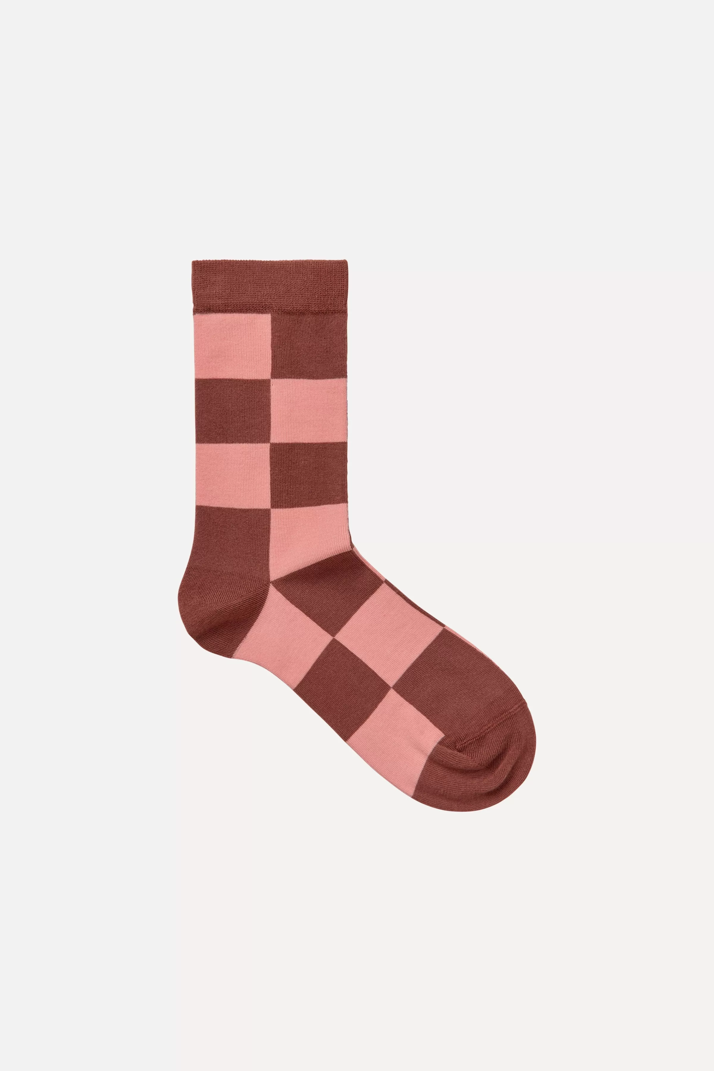 Socks & Tights-STINE GOYA SGIggy Socks - Rosewood Check RosewoodCheck