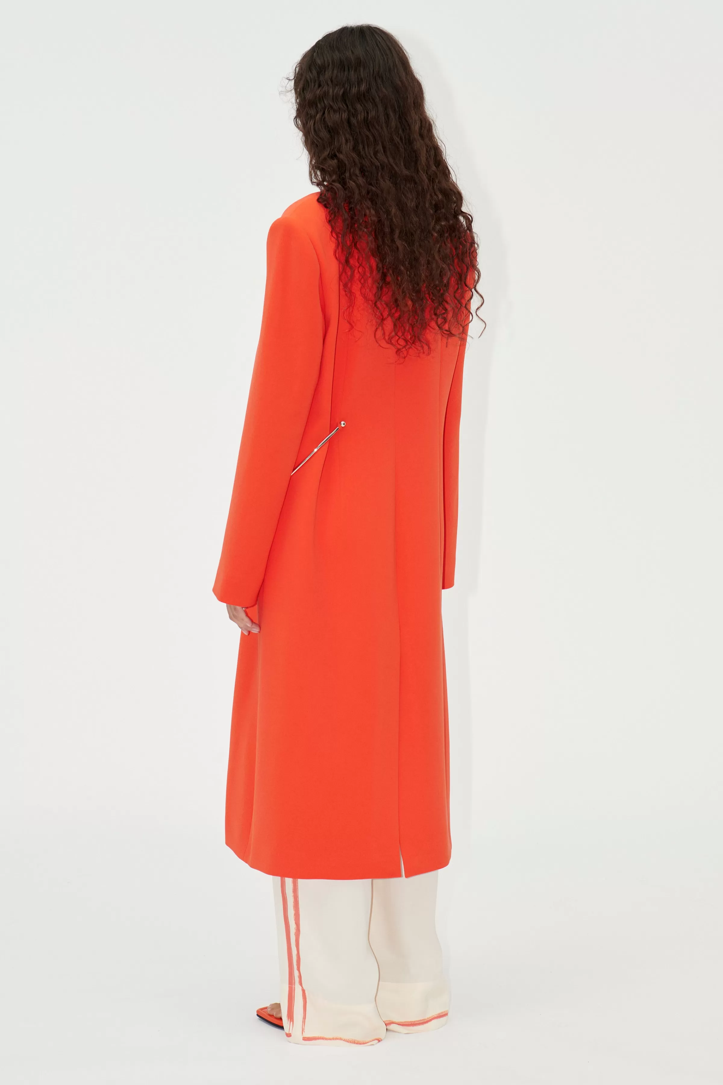 Tailoring | Outerwear-STINE GOYA SGJona Coat - Tangerine Tango TangerineTango