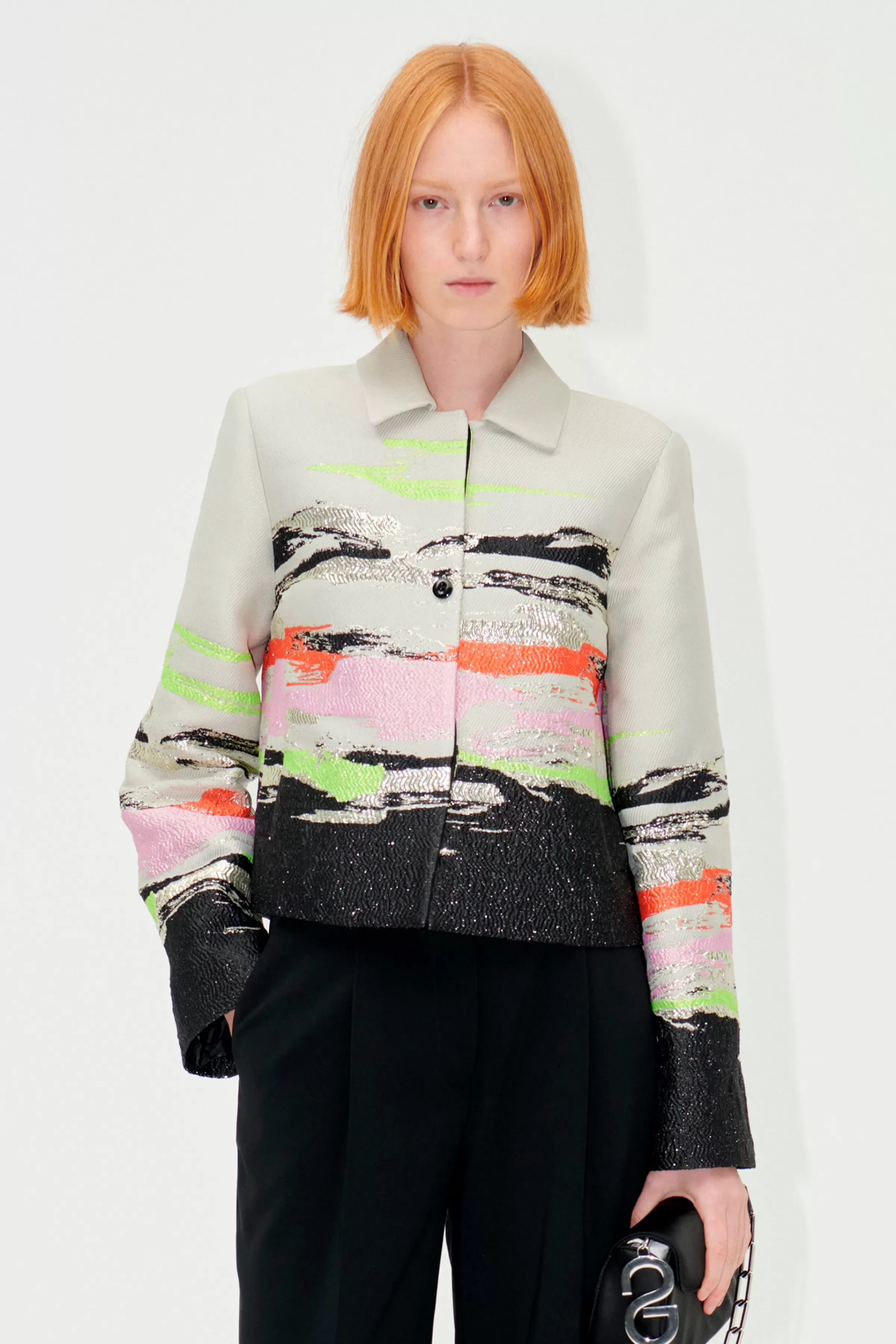 Outerwear-STINE GOYA SGKiana Jacket - Abstract Strokes AbstractStrokes