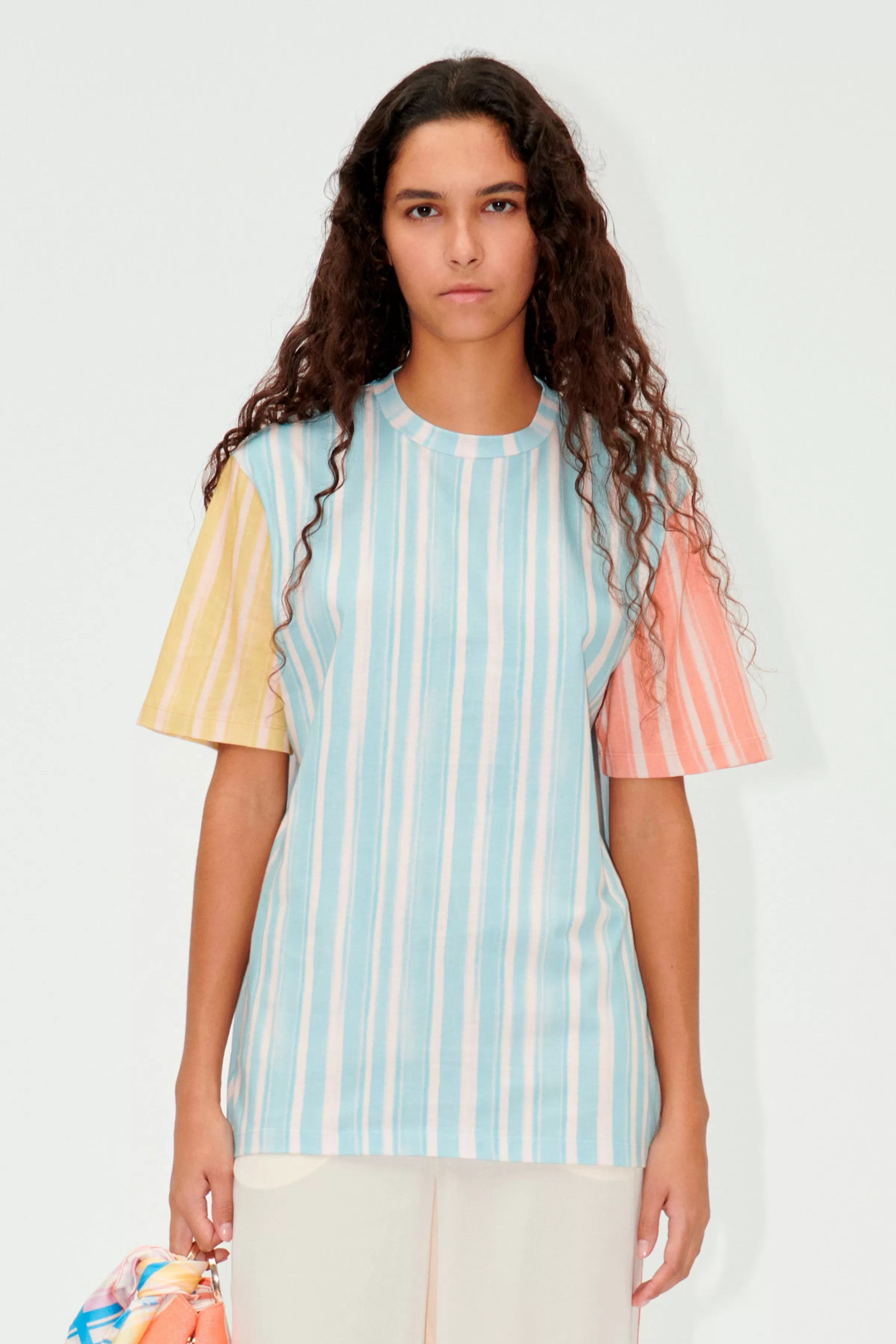 Tops & Shirts-STINE GOYA SGMargila T-shirt - Summer Stripes shirt-SummerStripes