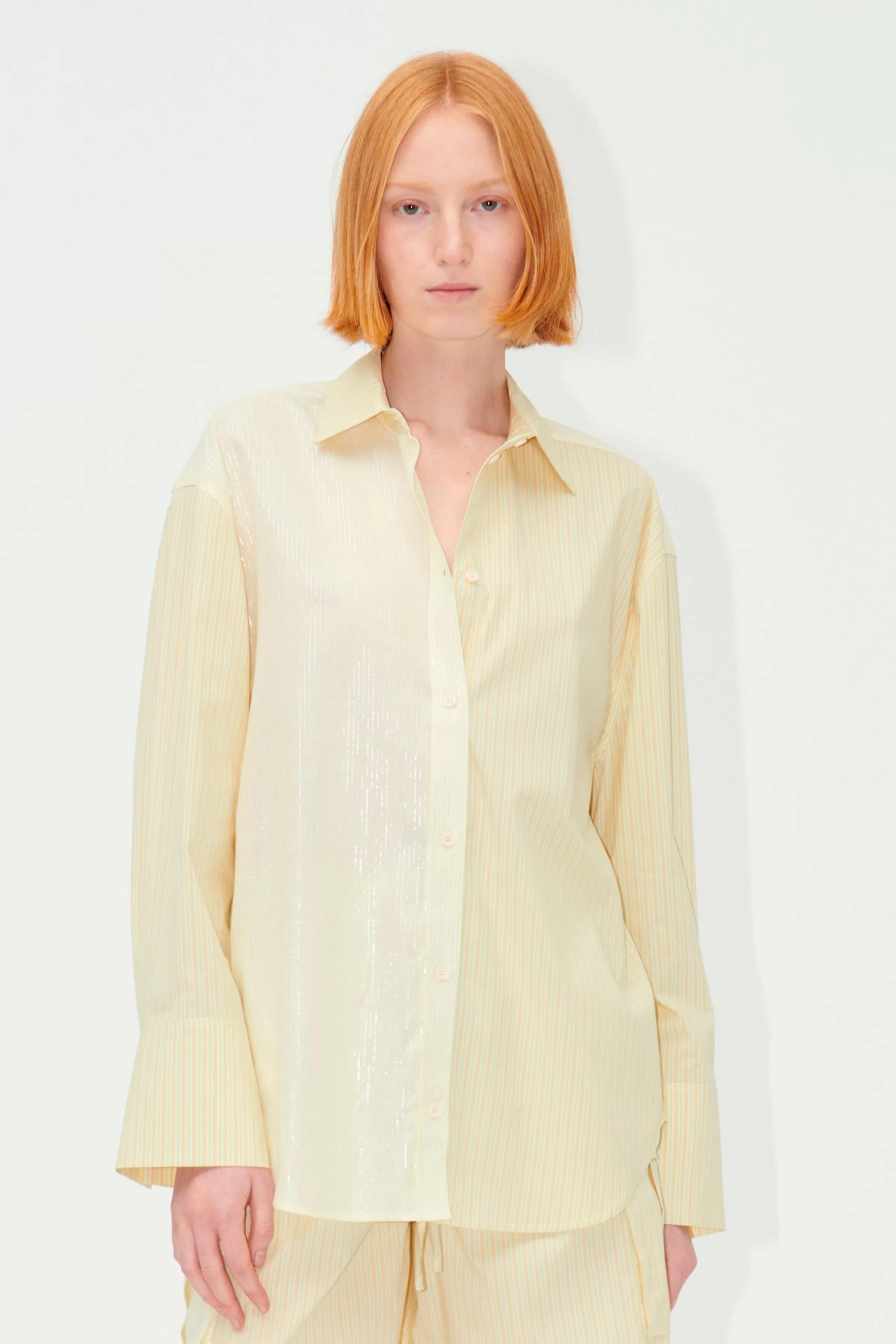 Tops & Shirts-STINE GOYA SGMia Shirt - Lurex Stripes LurexStripes