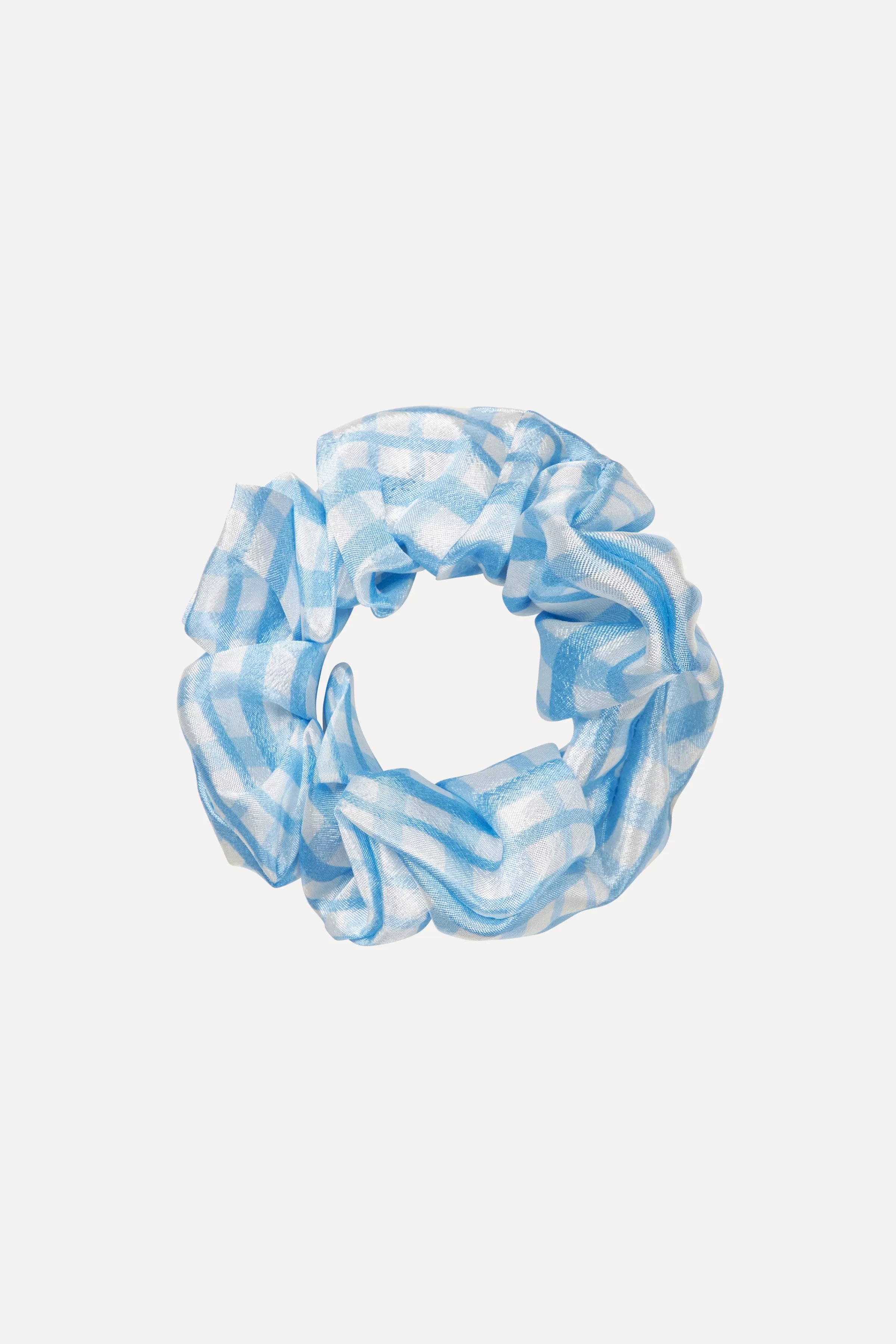 Hair Accessories-STINE GOYA SGScrunchie - Blue Check BlueCheck