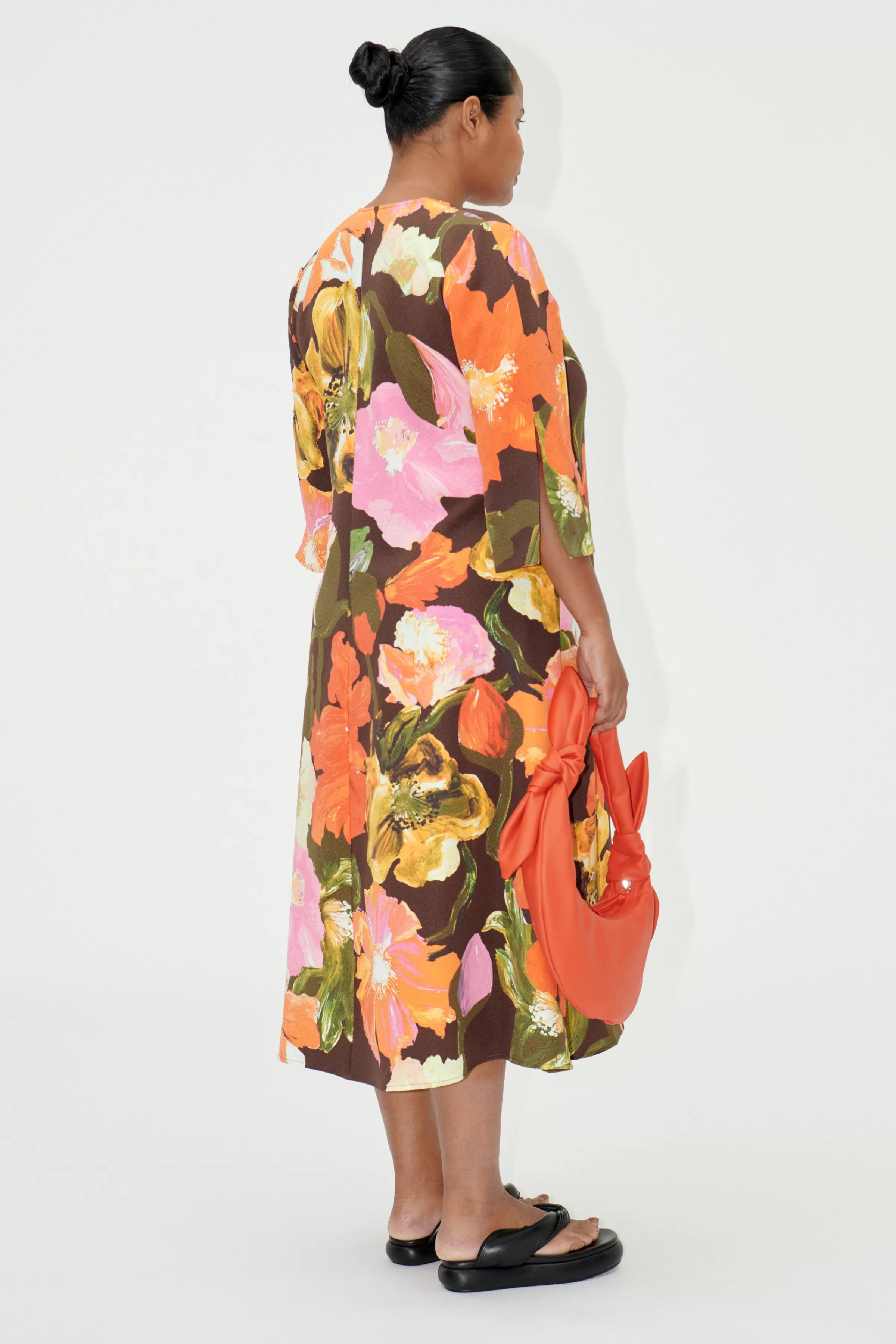 Dresses-STINE GOYA SGVic Dress - Summer Night Poppies SummerNightPoppies