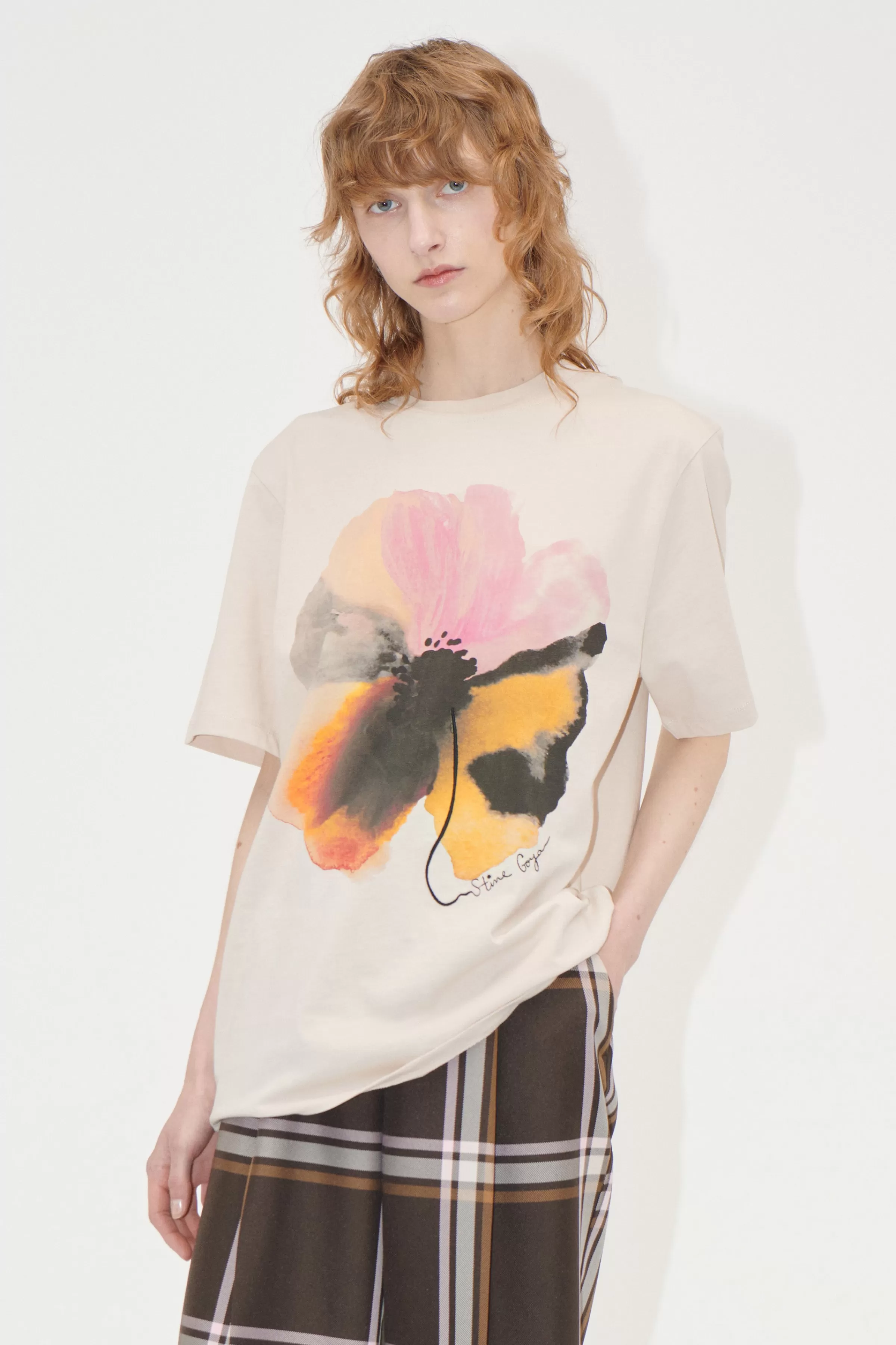 Tops & Shirts-STINE GOYA Short Sleeve T-shirt - Pastel Petals shirt-PastelPetals