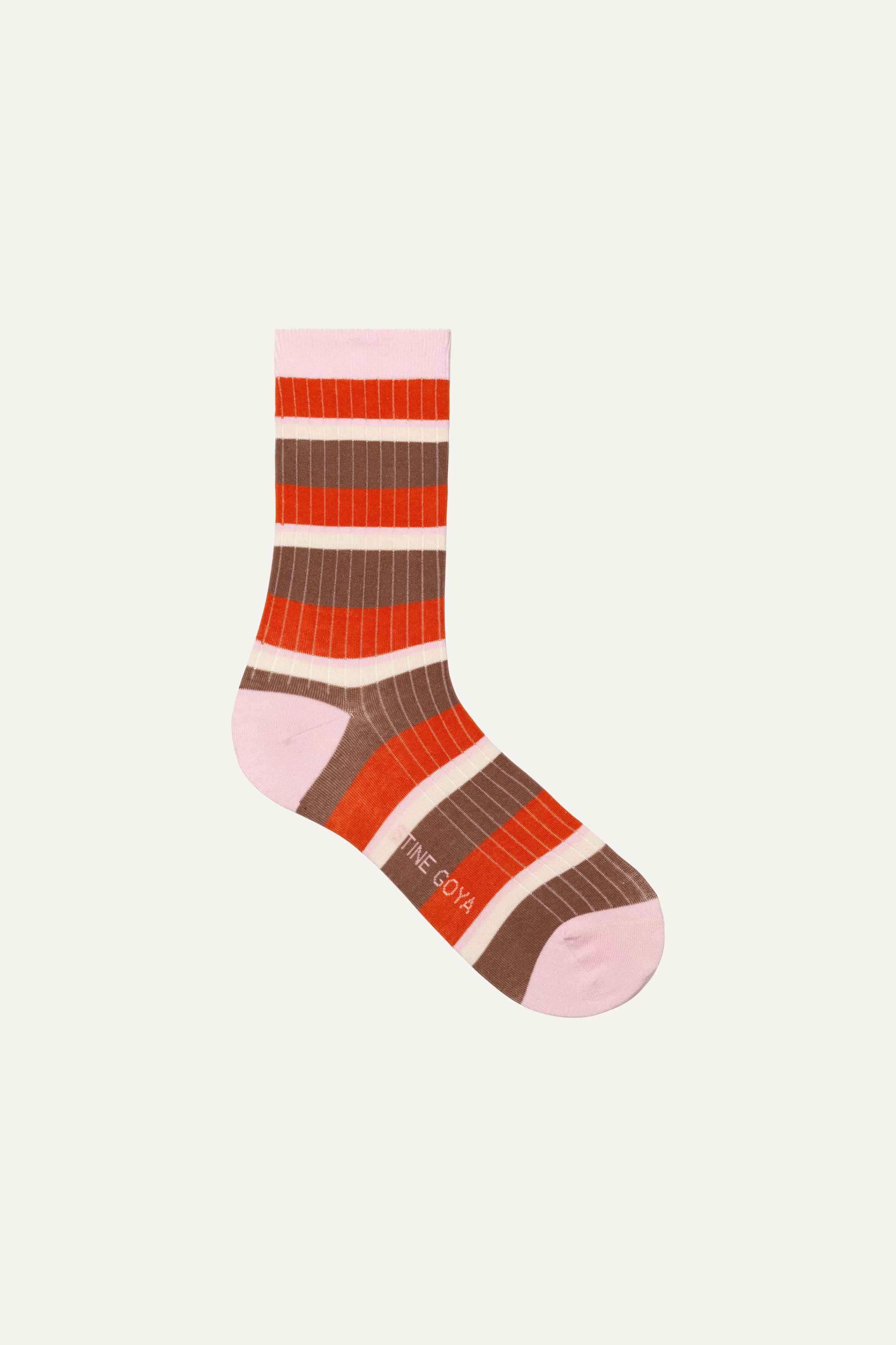 Socks & Tights-STINE GOYA Short Socks - Horizontal Multistripes HorizontalMultistripes