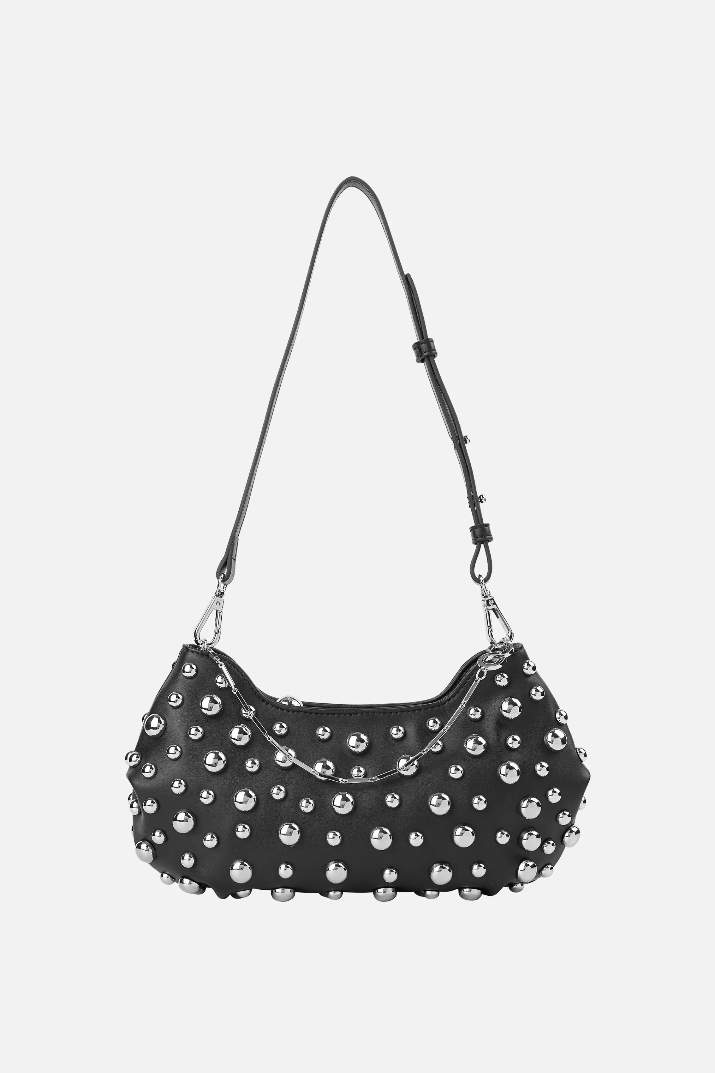 Bags-STINE GOYA Signature Studded Satchel - Black