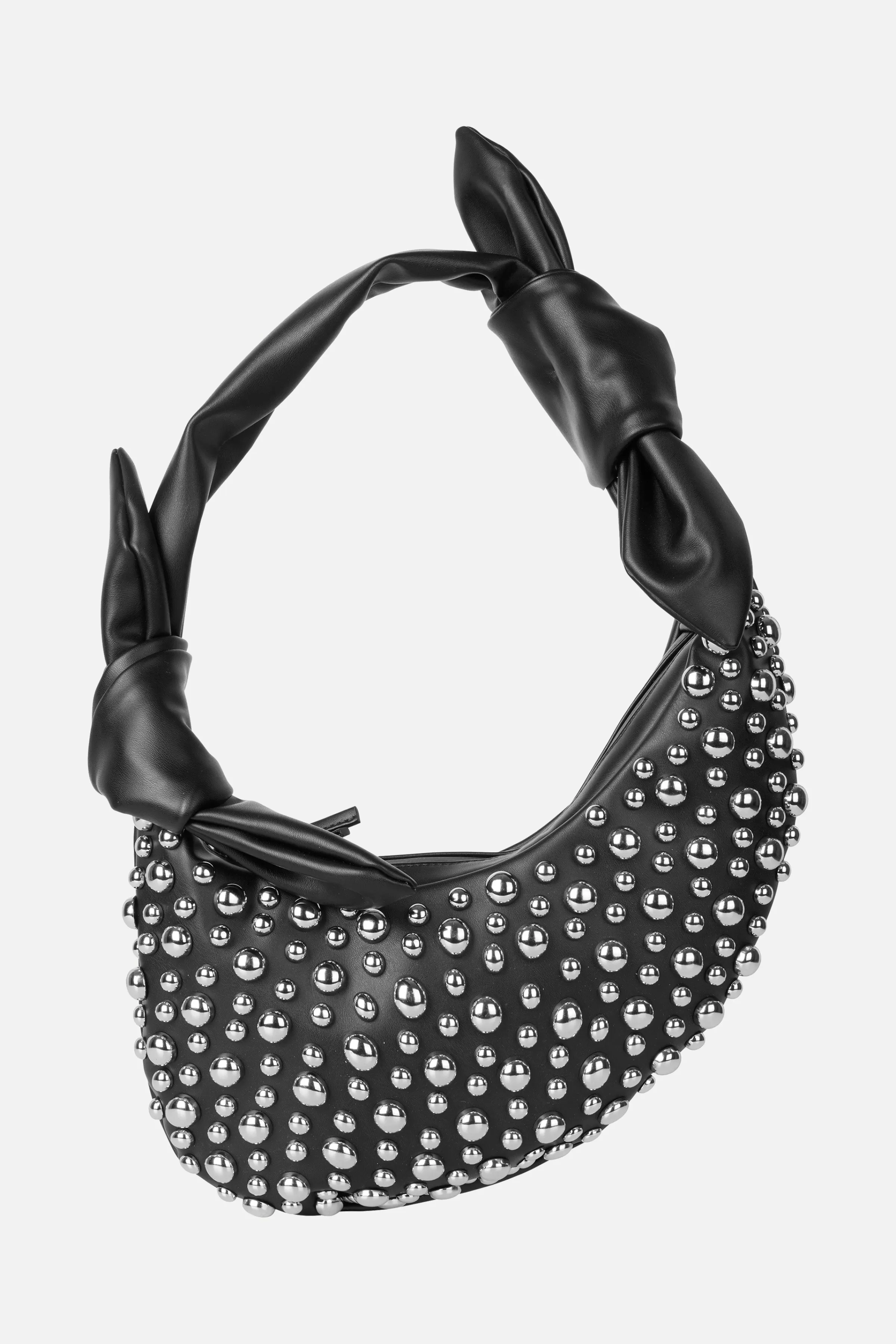 Bags-STINE GOYA Studded Knotted Satchel - Black