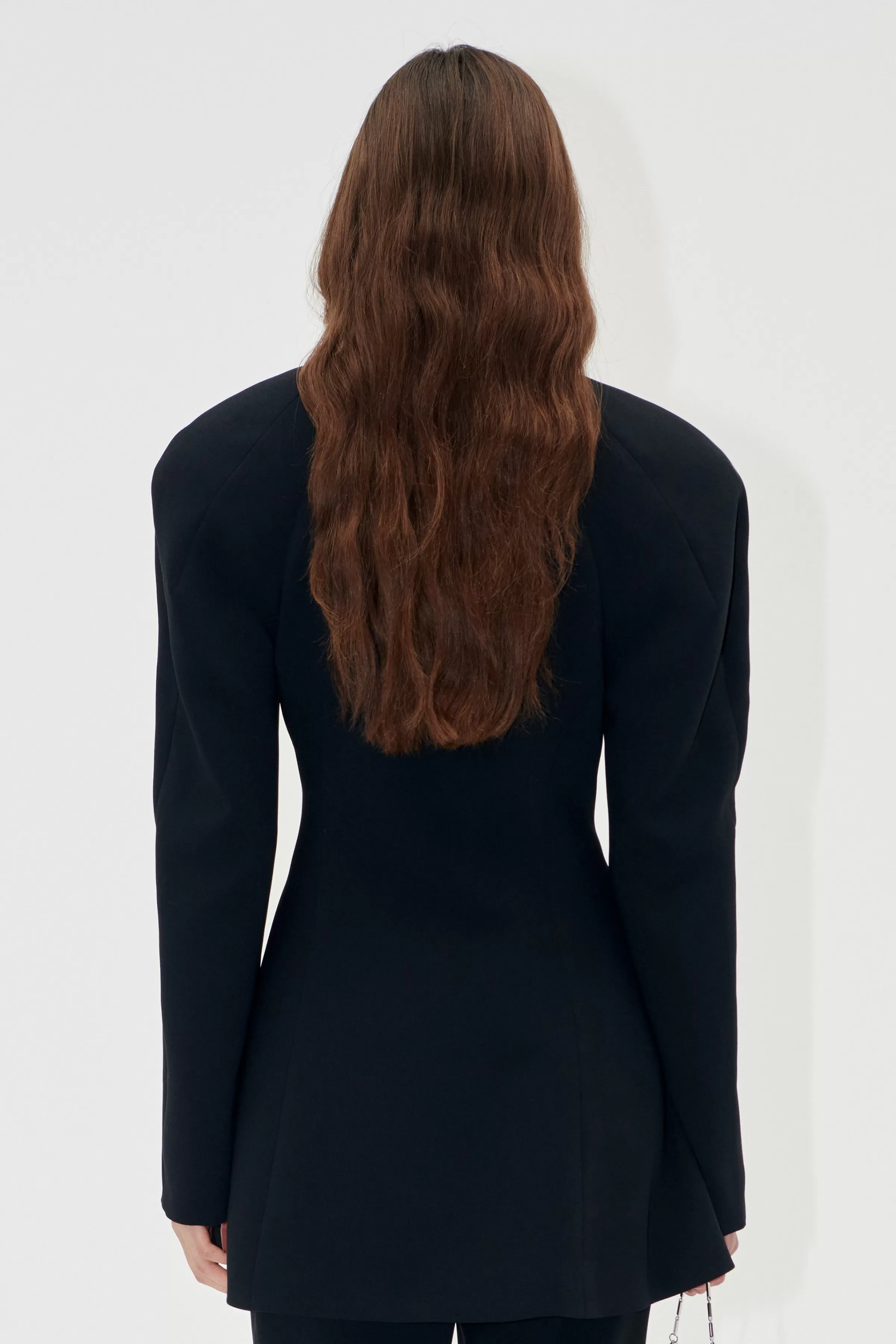 Tailoring-STINE GOYA Voluminous Mini Coat Dress - Black